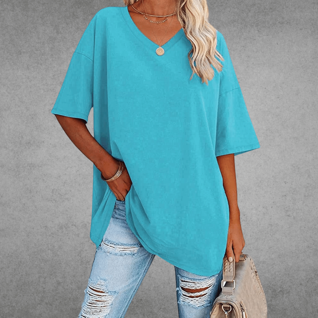 Emora Nova - Hedendaagse Vrouw Oversized T-Shirt - Zwart