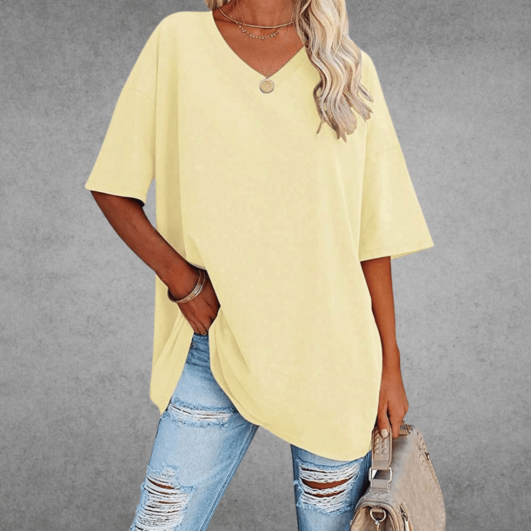 Emora Nova - Hedendaagse Vrouw Oversized T-Shirt - Zwart