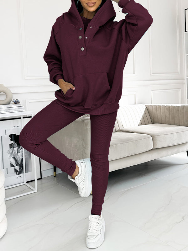 Emora Nova - Loungewear Set met Capuchon en Pouch Pocket