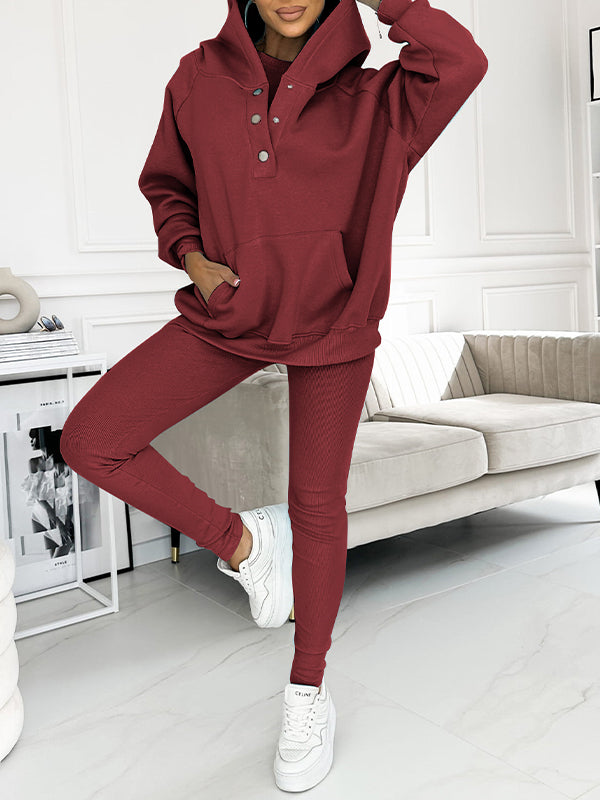 Emora Nova - Loungewear Set met Capuchon en Pouch Pocket