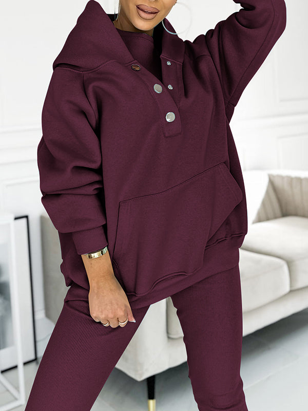 Emora Nova - Loungewear Set met Capuchon en Pouch Pocket