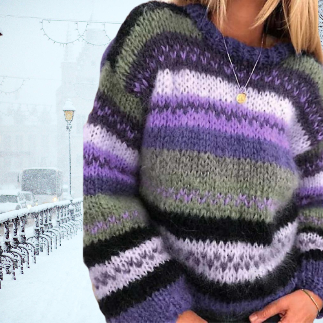 Emora Nova - Dames Gebreide Trui met Fair Isle Patroon - Winter