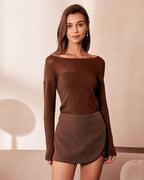 Women Knitted Nylon Viscose blended Sweaters Tops - RIHOAS