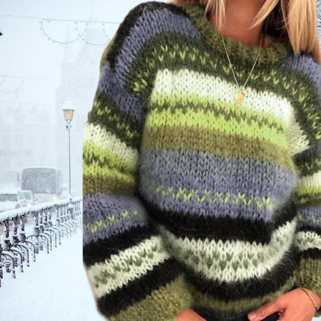 Emora Nova - Dames Gebreide Trui met Fair Isle Patroon - Winter