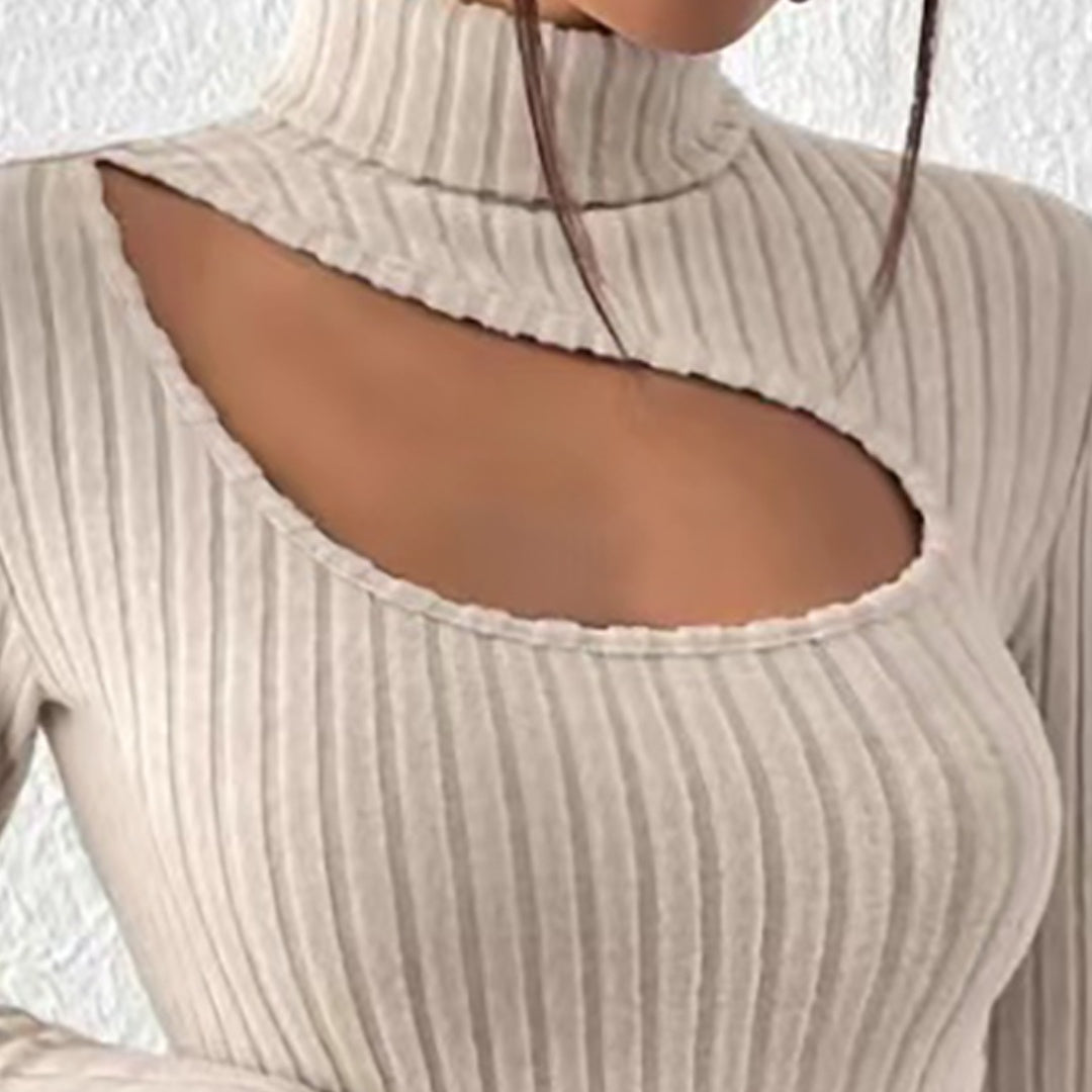 Emora Nova - Moderne Vrouw Gebreide Top met Cut-Out
