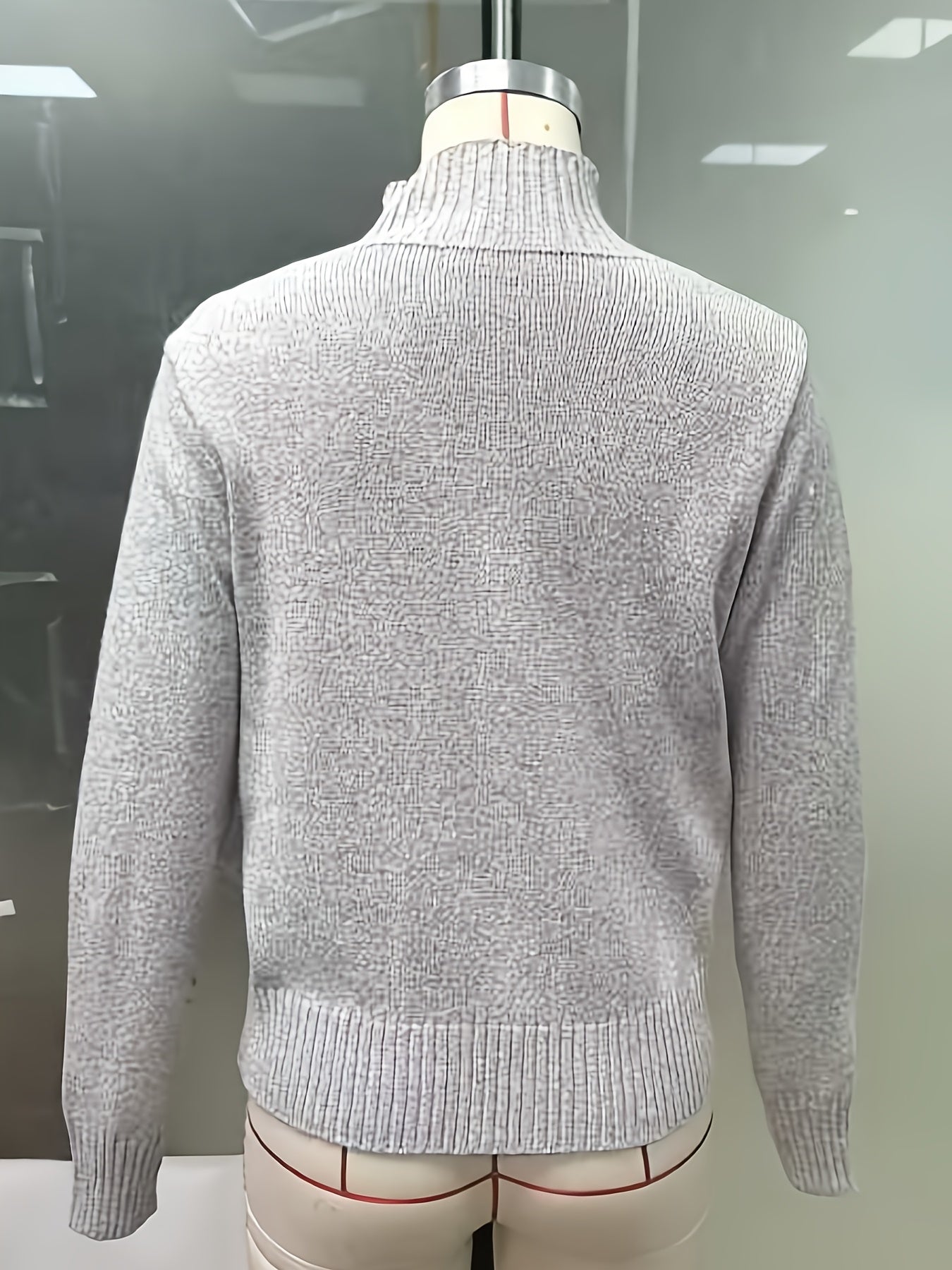 Ritskaartigan met Opstaande Kraag | Regular Fit