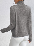 Ritskaartigan met Opstaande Kraag | Regular Fit