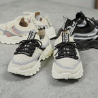 Emora Nova - Moderne Vrouwen Ademende Mesh Sneakers - Zwart