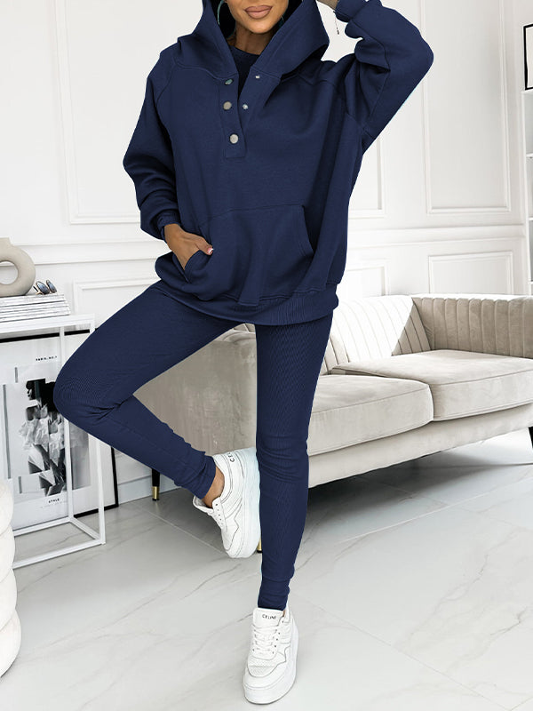 Emora Nova - Loungewear Set met Capuchon en Pouch Pocket