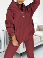 Emora Nova - Loungewear Set met Capuchon en Pouch Pocket