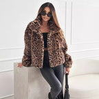 Emora Nova - Dames Luipaard Faux Fur Jas - Winter