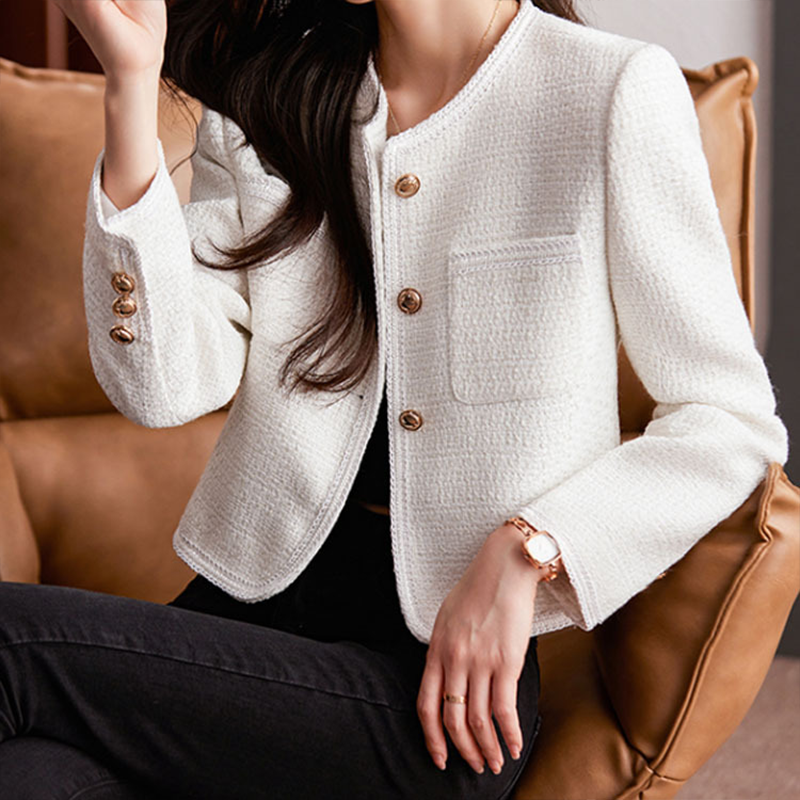 Emora Nova - Stijlvolle Dames Blazer - Klassiek Tweed