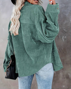 Emora Nova - Hedendaagse Vrouw Corduroy Shirtjack - Herfst