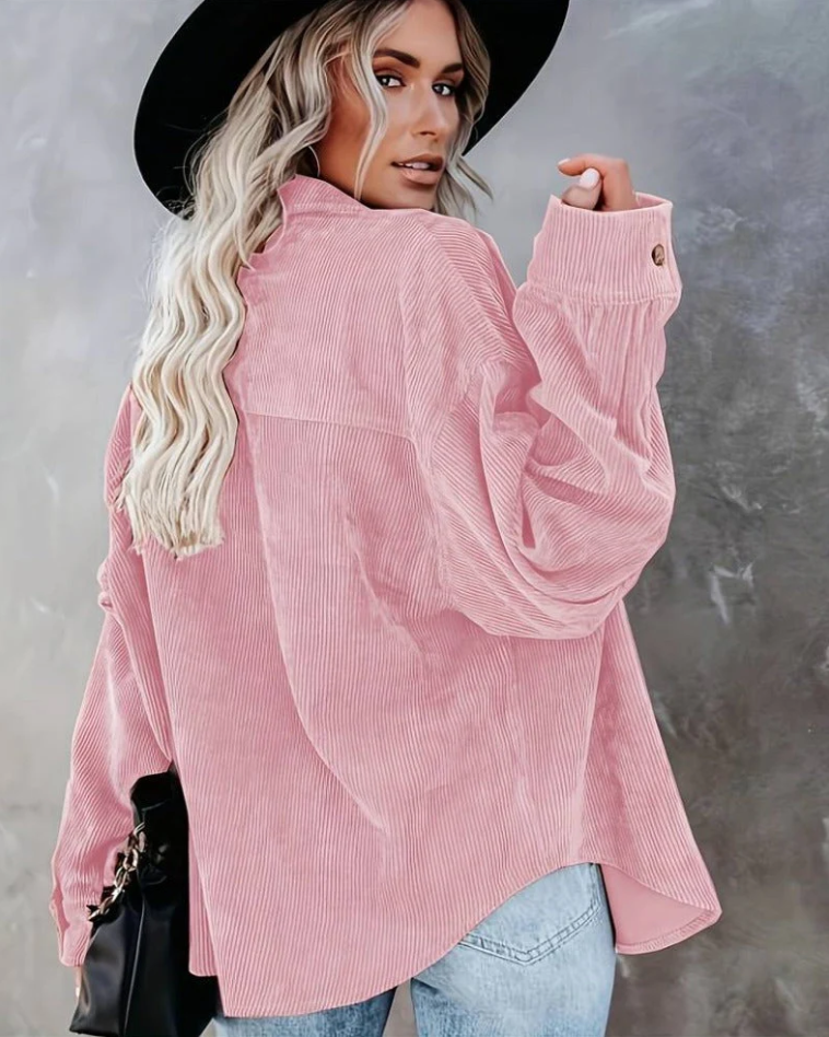 Emora Nova - Hedendaagse Vrouw Corduroy Shirtjack - Herfst