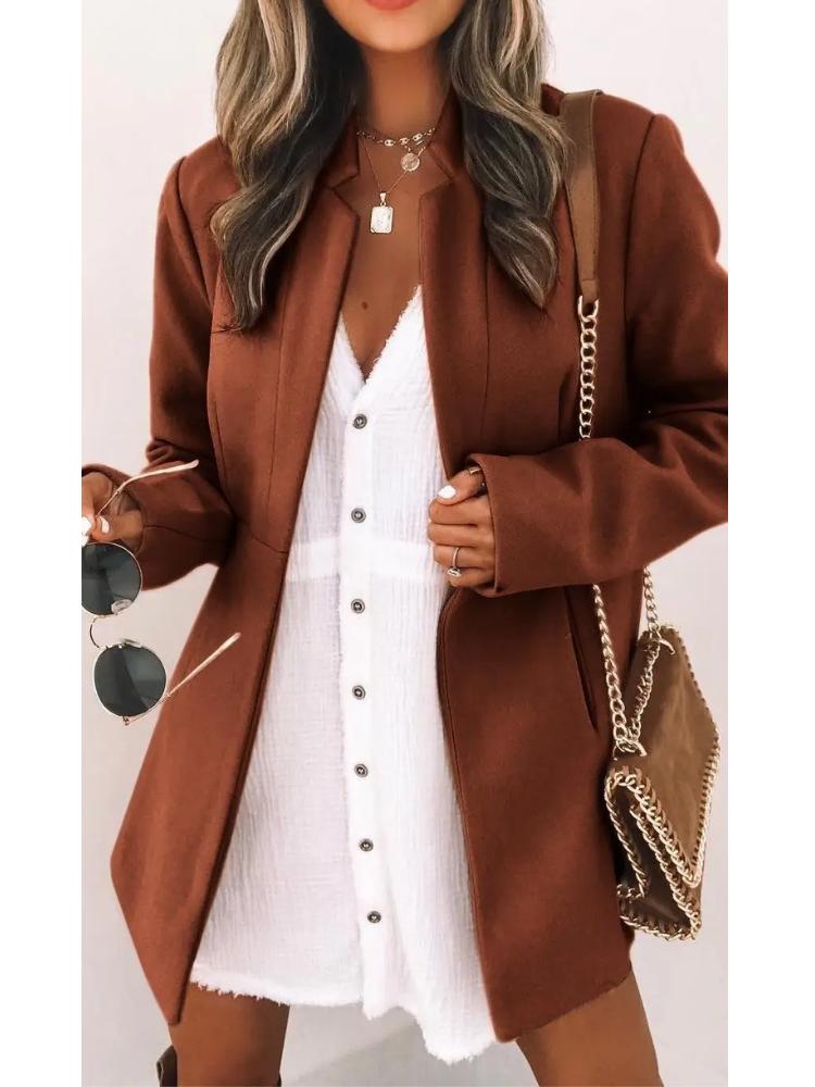 Mae I Hedendaagse Vrouw Open Blazer