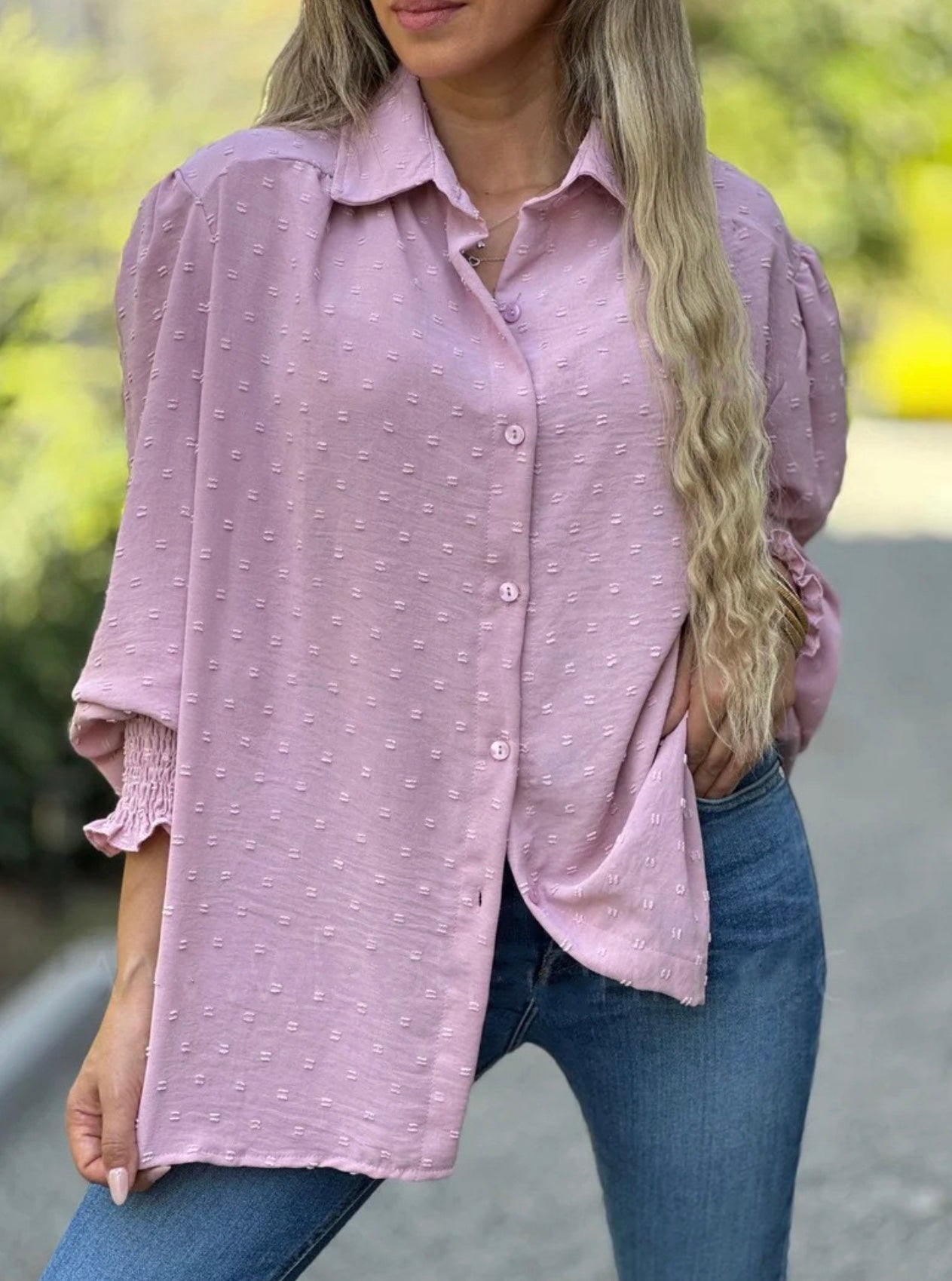 Emora Nova - Stijlvolle Dames Blouse met Pofmouwen en Ruffle Detail