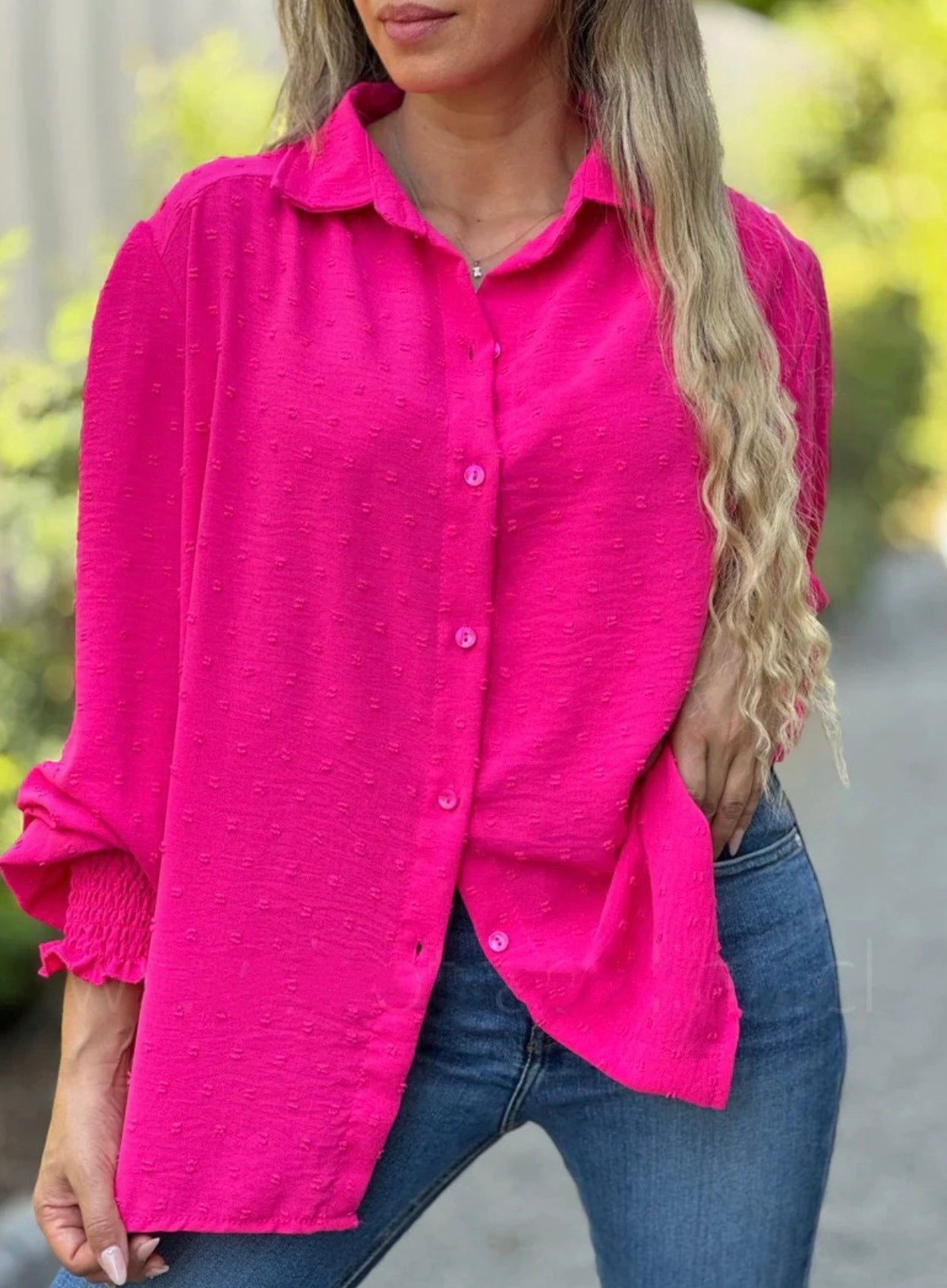 Emora Nova - Stijlvolle Dames Blouse met Pofmouwen en Ruffle Detail