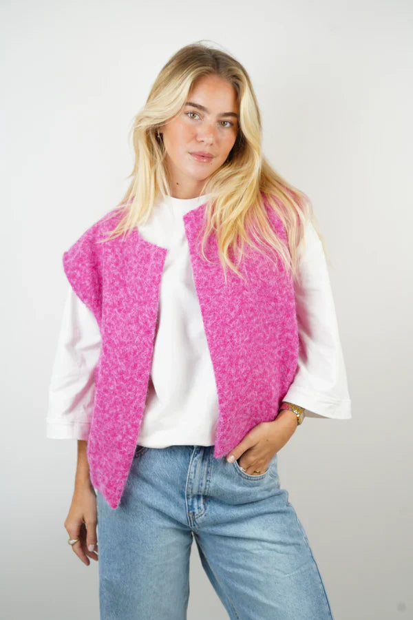 Emora Nova - Relaxed Gebreide Vest voor Dames - Casual Chic