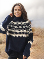 Emora Nova - Comfortabele Dames Trui met Fair Isle Patroon - Winter