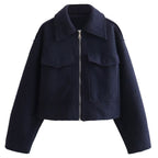 Emora Nova - Dames Korte Jas van Wolmix met Rits - Winter