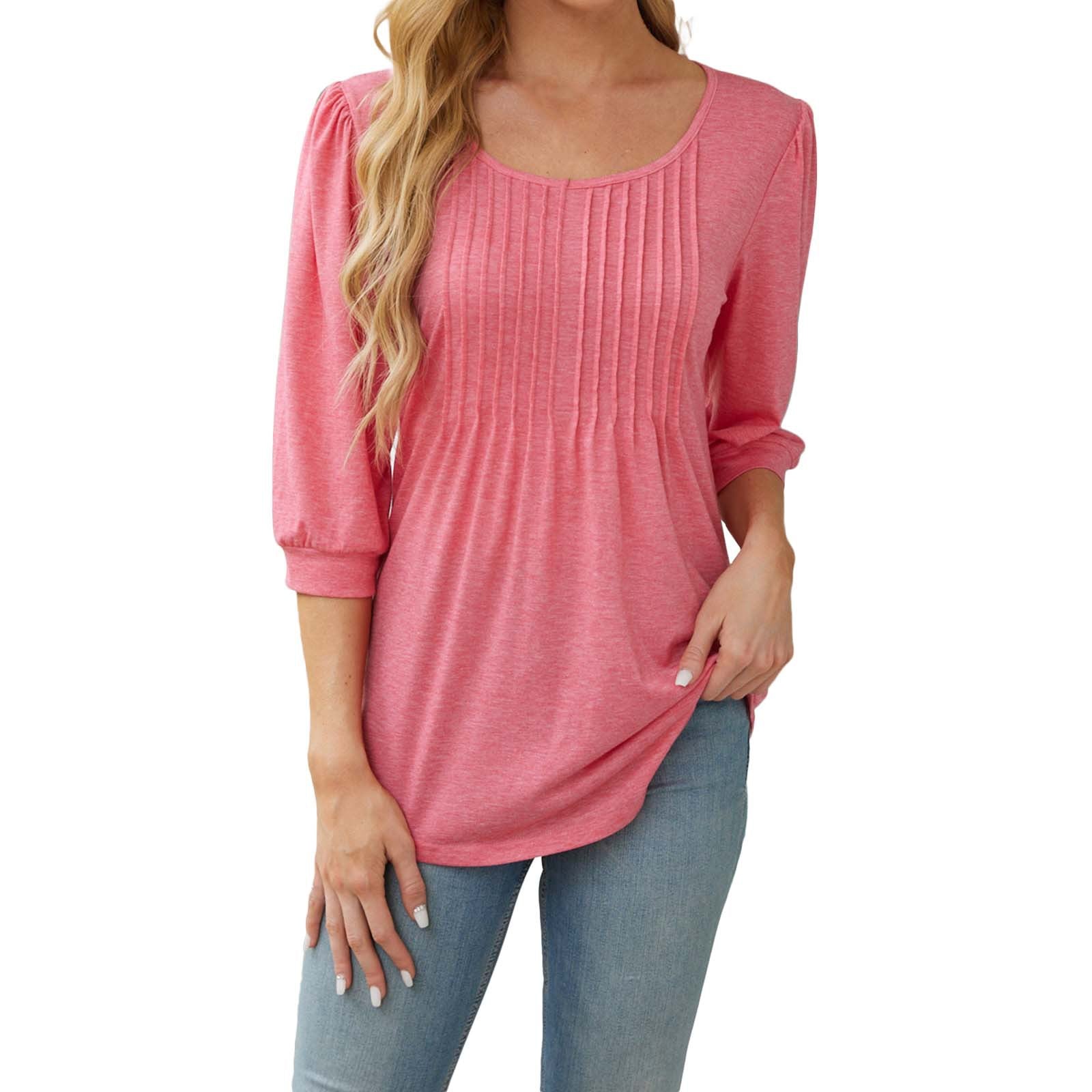 Emora Nova - Dames Casual Top met Plooi Detail