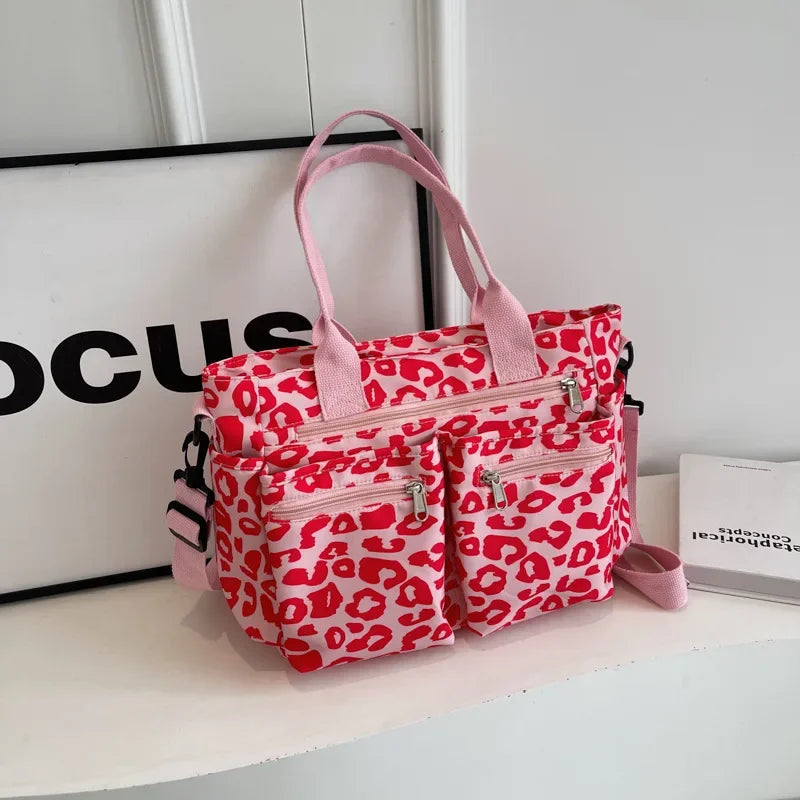 Trendy Dames Tote Bag met Luipaardprint