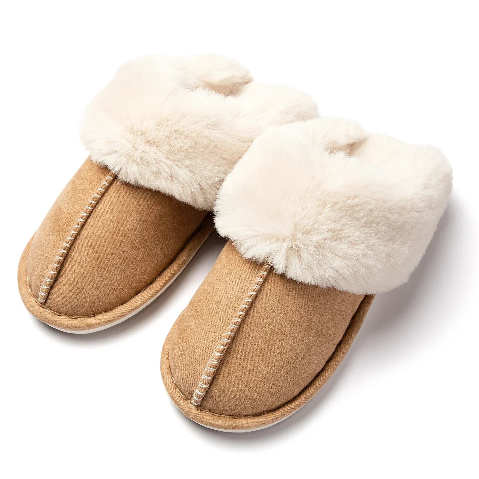 Emora Nova - Dames Luxe Pantoffels met Faux Fur Voering