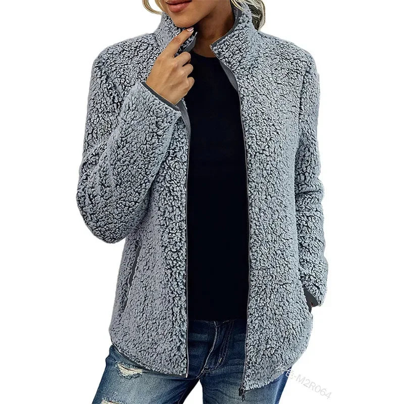 Emora Nova - Luxe Fleece Jas voor Dames - Comfortabele Winterjas