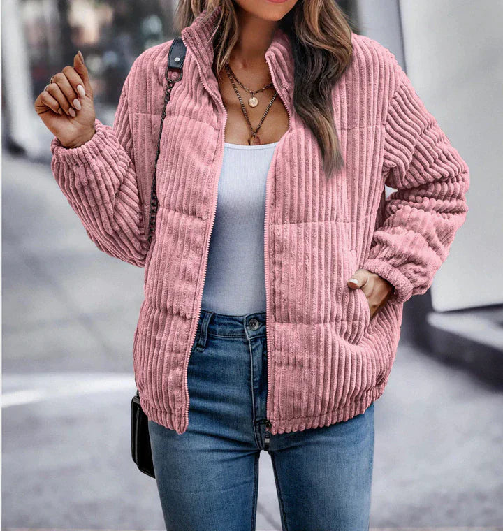 Emora Nova - Casual Dames Corduroy Puffer Jas - Winter