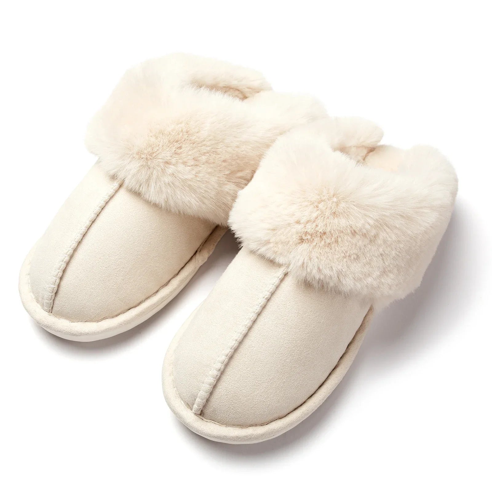 Emora Nova - Dames Luxe Pantoffels met Faux Fur Voering