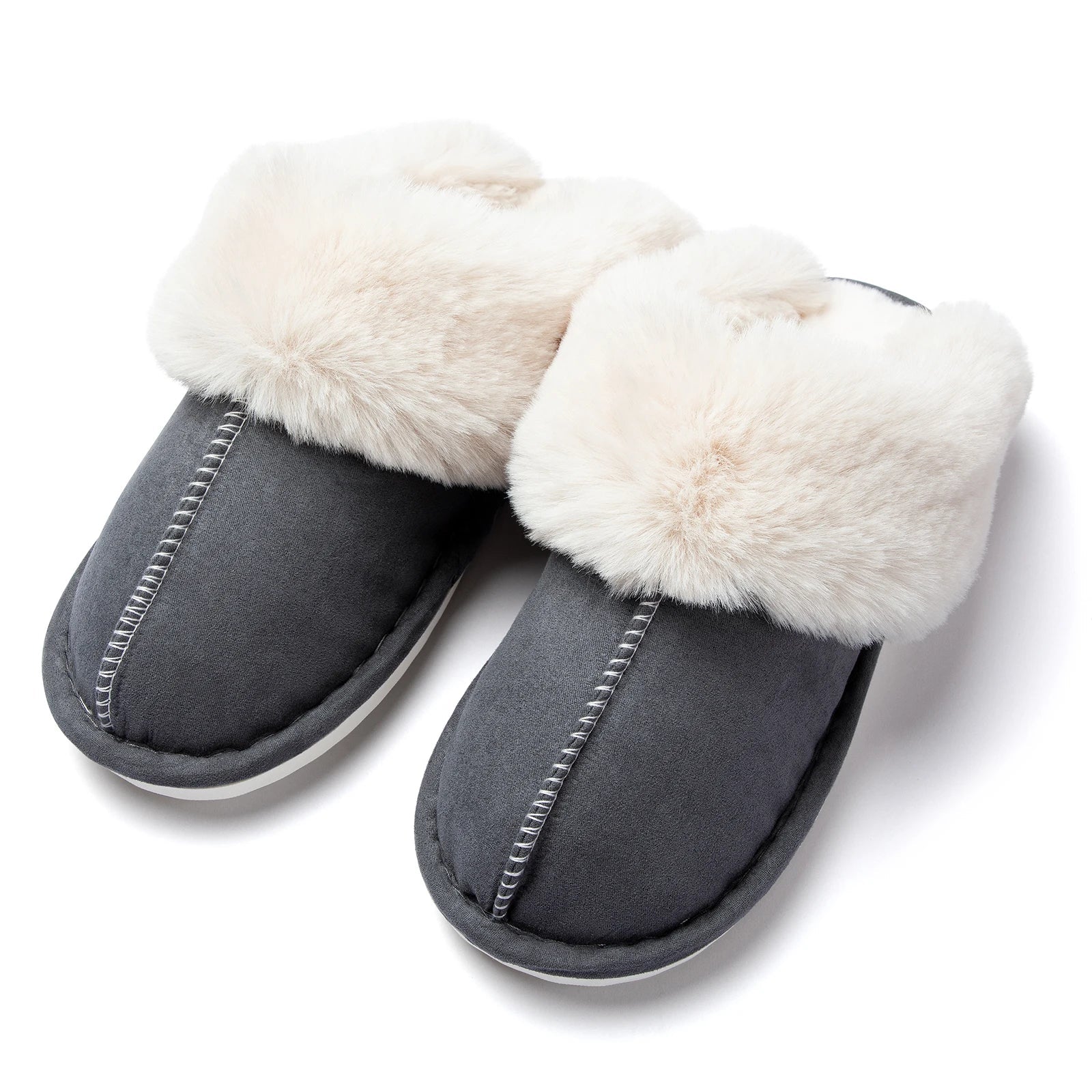 Emora Nova - Dames Luxe Pantoffels met Faux Fur Voering