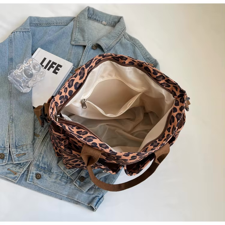 Trendy Dames Tote Bag met Luipaardprint