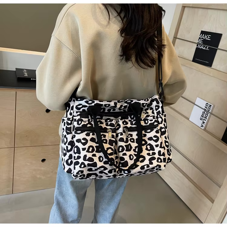 Trendy Dames Tote Bag met Luipaardprint