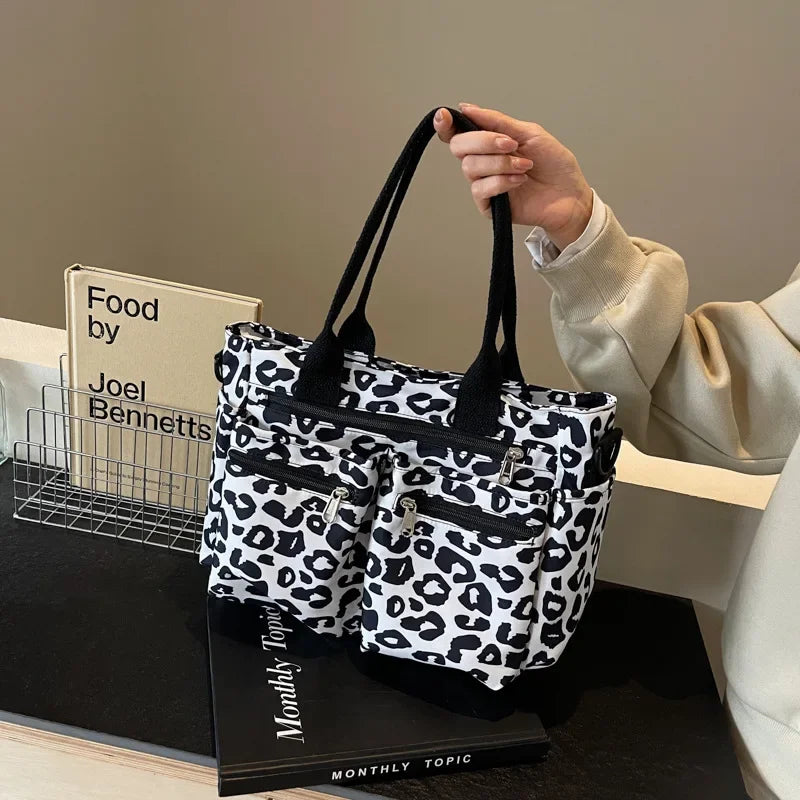 Trendy Dames Tote Bag met Luipaardprint