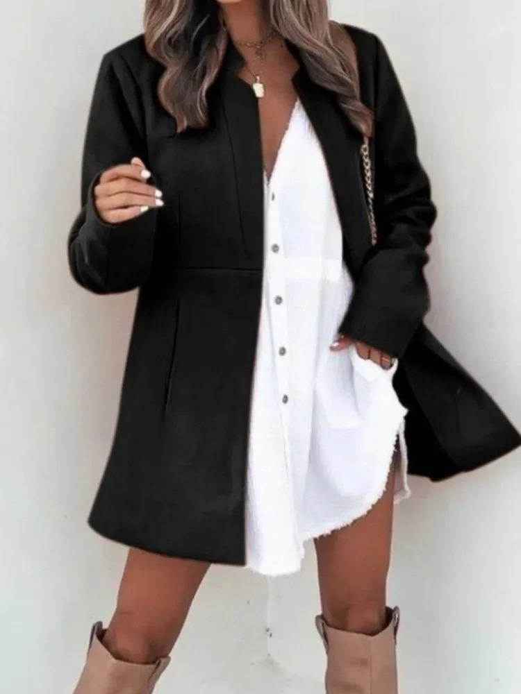 Mae I Hedendaagse Vrouw Open Blazer