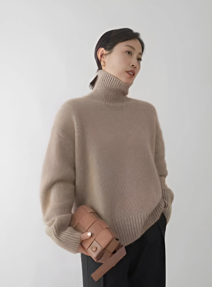 Casual Chic Gebreide Turtleneck Trui