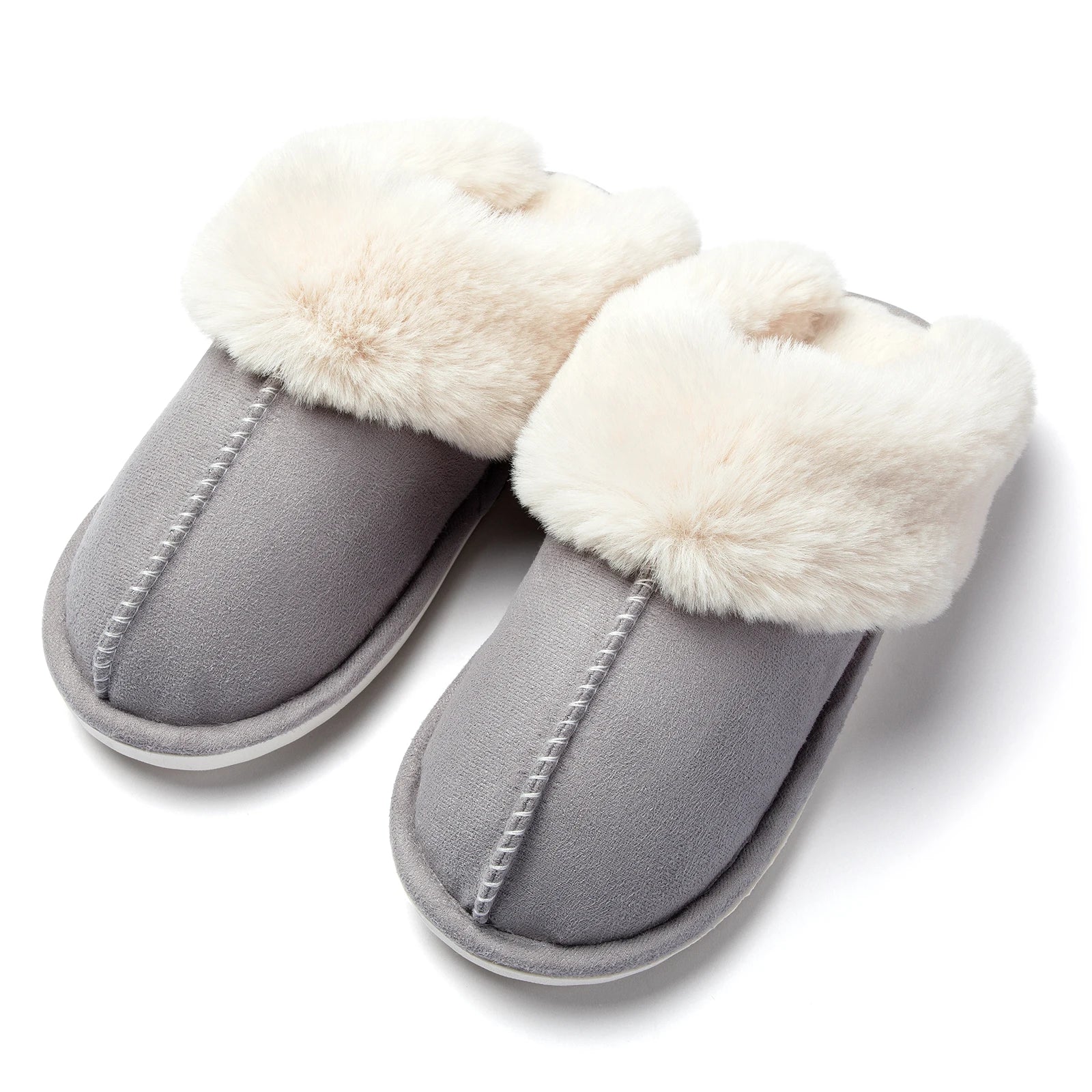 Emora Nova - Dames Luxe Pantoffels met Faux Fur Voering