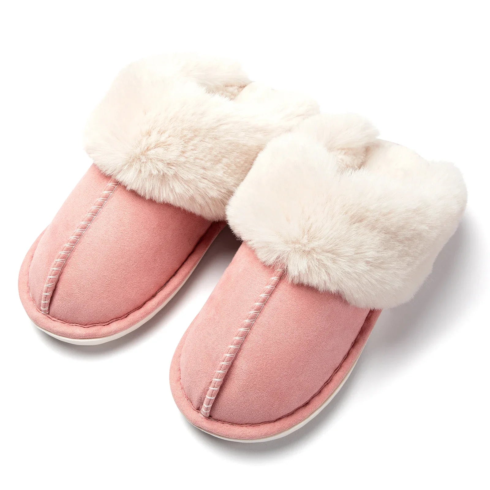 Emora Nova - Dames Luxe Pantoffels met Faux Fur Voering