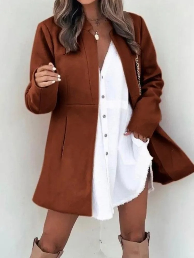 Mae I Hedendaagse Vrouw Open Blazer