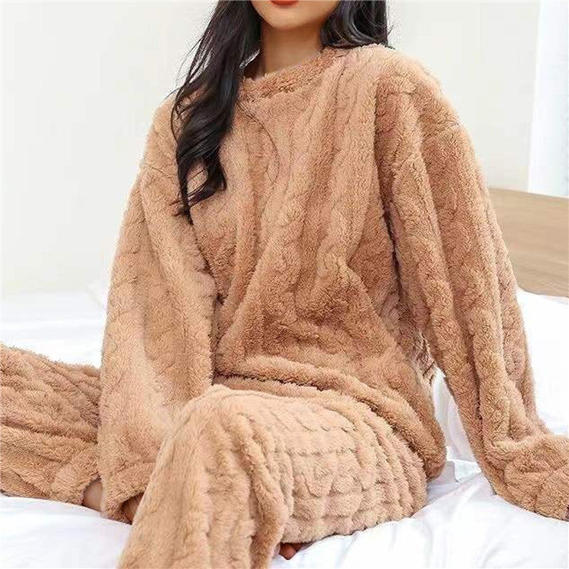 Fleece Pyjama Set – Extreem Zacht Kabelpatroon