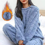 Fleece Pyjama Set – Extreem Zacht Kabelpatroon