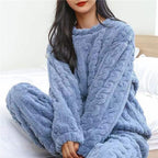 Fleece Pyjama Set – Extreem Zacht Kabelpatroon