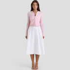 Emora Nova - Vrouwen Gebreide Cropped Cardigan - Lente