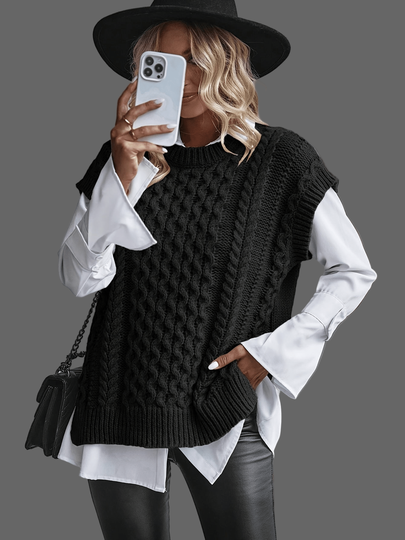 Variant image for Zachte Gebreide Spencertop-11