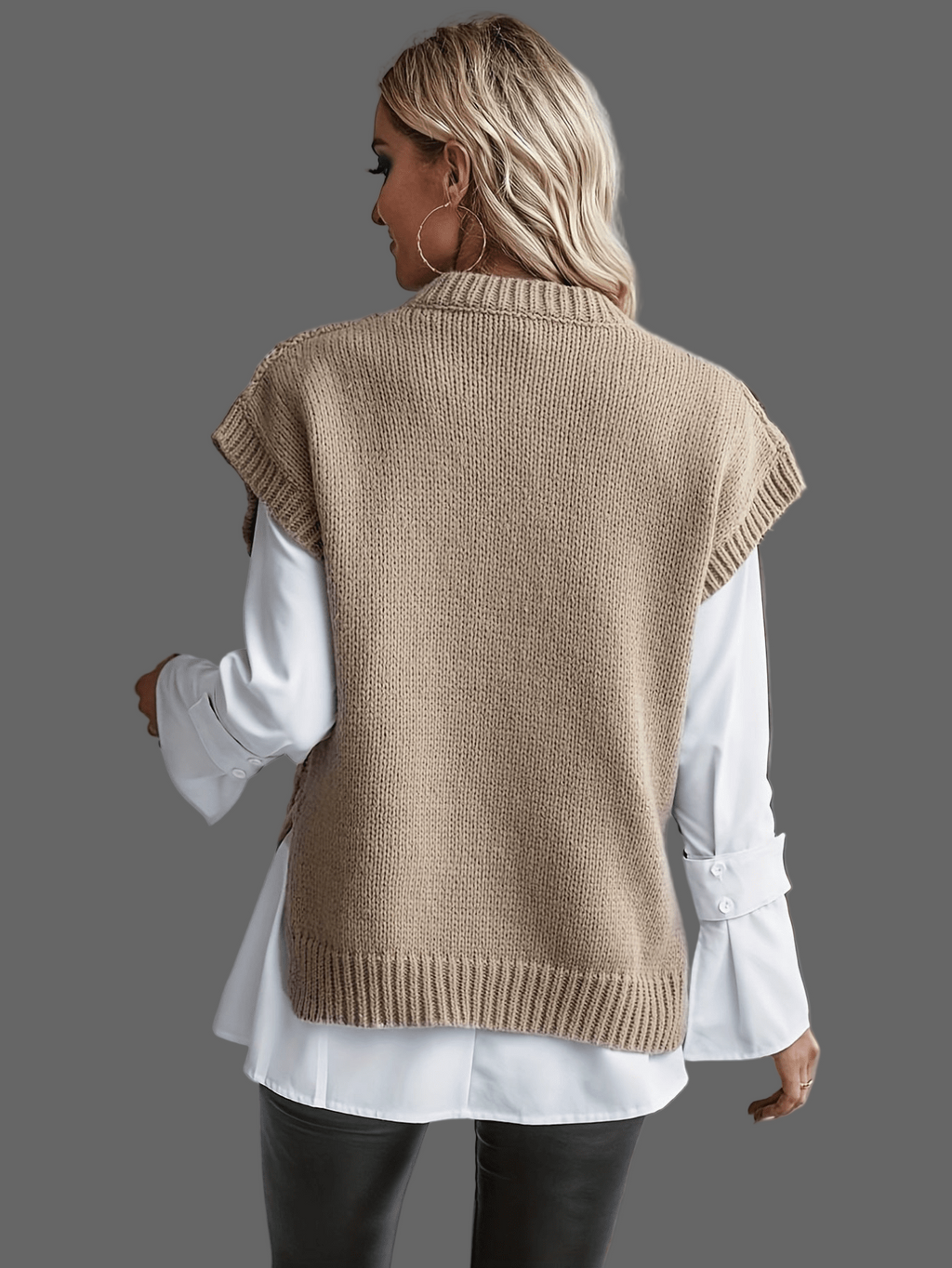 Zachte Gebreide Spencertop-2