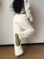 Lounge Broek Met Wijde Pijpen – Ultra Zachte Teddy