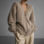Lichtgewicht Fluffy Cardigan – Ontspannen Pasvorm