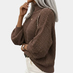 Emora Nova - Dames Gebreide Coltrui met Ballonmouwen - Herfst
