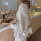 Emora Nova - Dames Open Gebreide Trui - Zacht Mohair