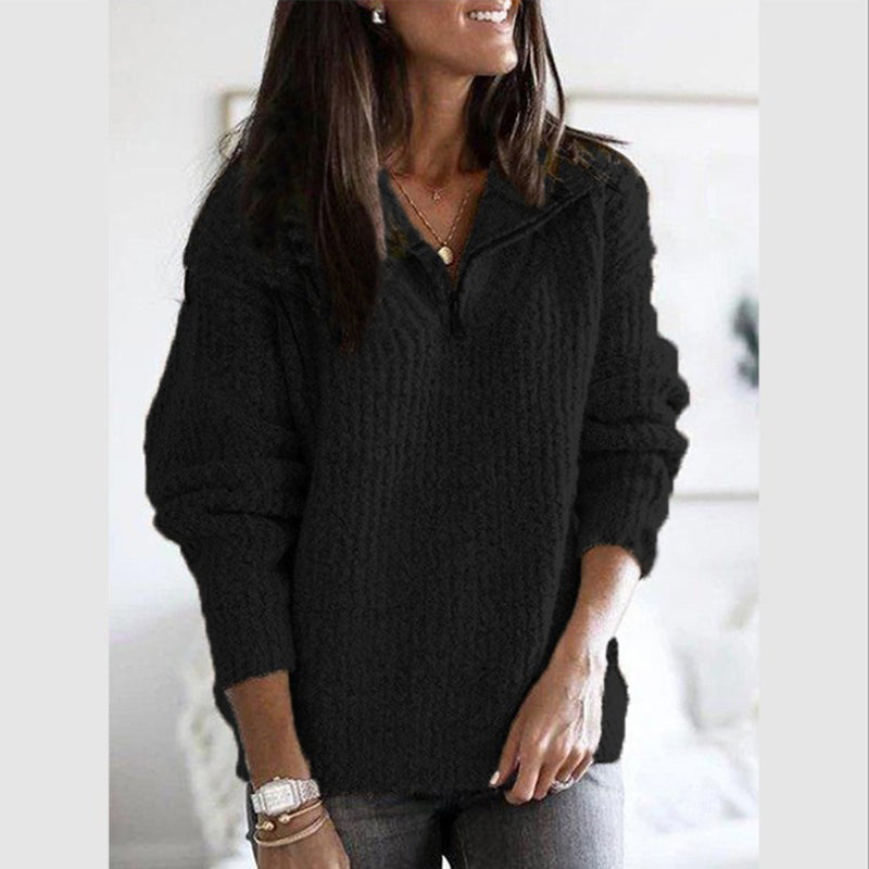 Emora Nova - Casual Dames Pullover met Textuur - Herfst